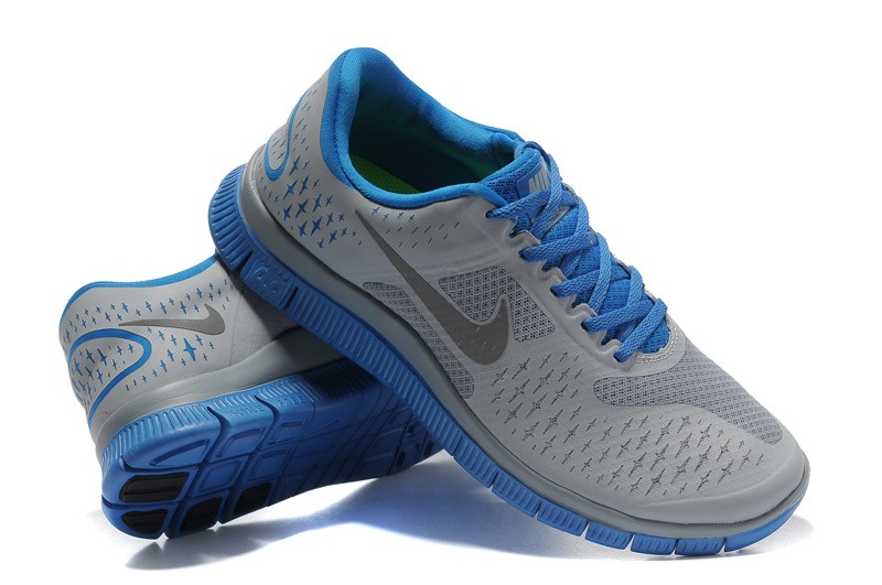 Nike Free 4.0 V2 Mens Shoes grey blue